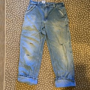 Vintage Carhartt Work Jeans 32x32 Distressed